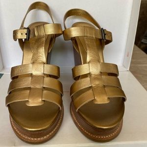 Michael Kors Shoes - Michael Kors Antique Gold Wedges Michael Kors Shoes - Michael Kors Antique Gold Wedges